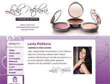 Tablet Screenshot of petrikova-visage.cz